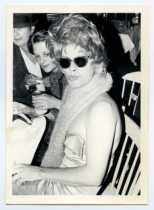 Charles Rea at the fifth annual Drag Ball, held at the NDP Hall, 4603 ½ Main Street, December 19, 1980, Courtesy of Mary Janeway