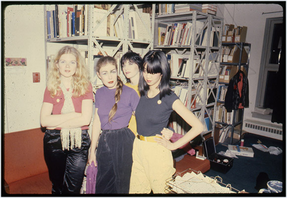 Carol Hackett, Annastacia McDonald, Jeanette Reinhardt, and Deborah Fong, during tour de '4', Montreal, 1980, Courtesy of Paul Wong